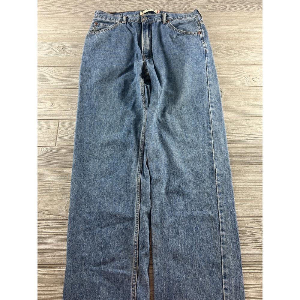 Levi's 550 Men’s 36 x 36 Relaxed Fit Straight Blue Denim Jeans Medium Wash